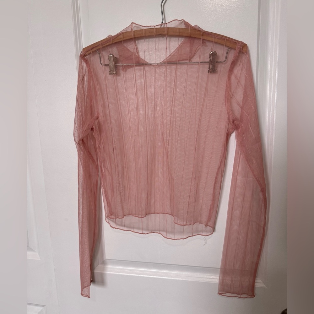 romwe see through long sleeve turtleneck blouse
